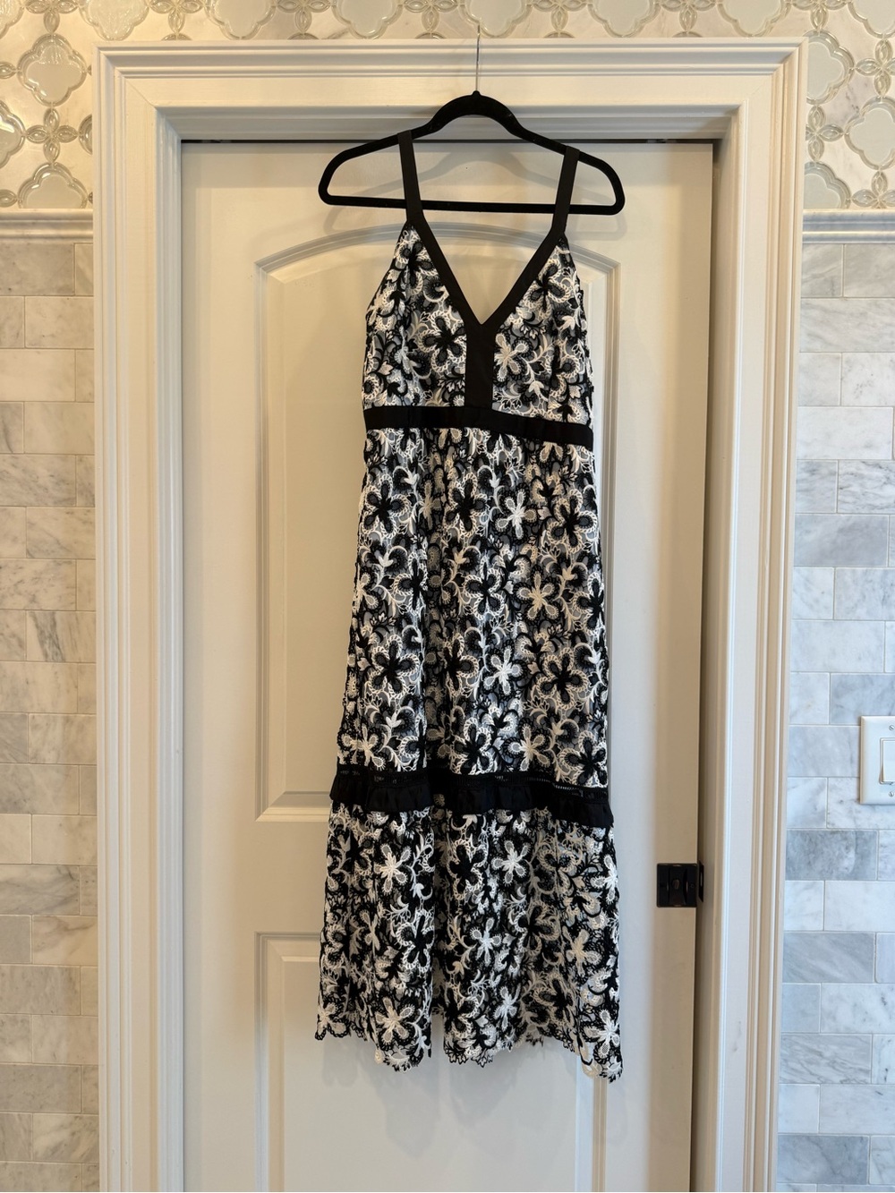 NWOT Self Portrait lace Guipure maxi dress